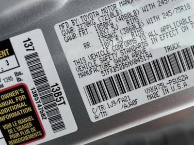 2022 Toyota Tundra SR