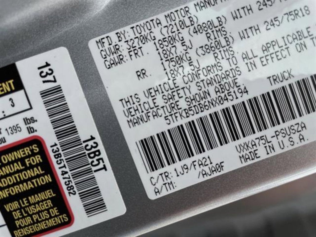 2022 Toyota Tundra SR