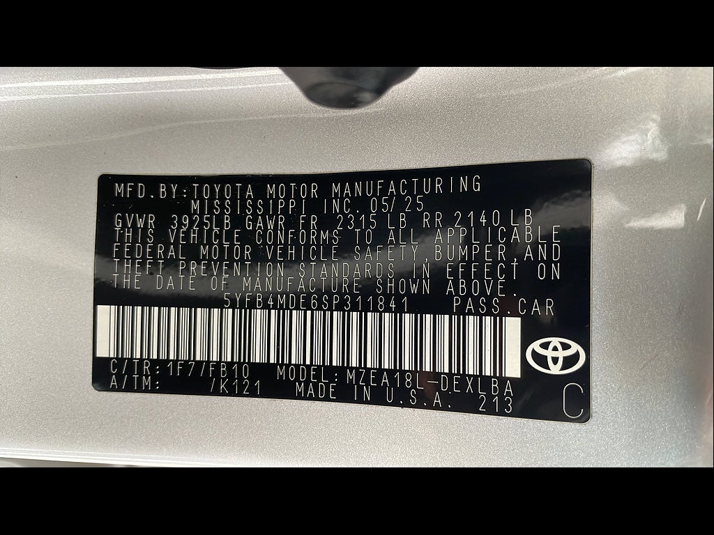 2025 Toyota Corolla LE